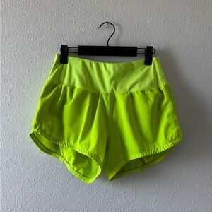 Neon Yellow Women's Shorts